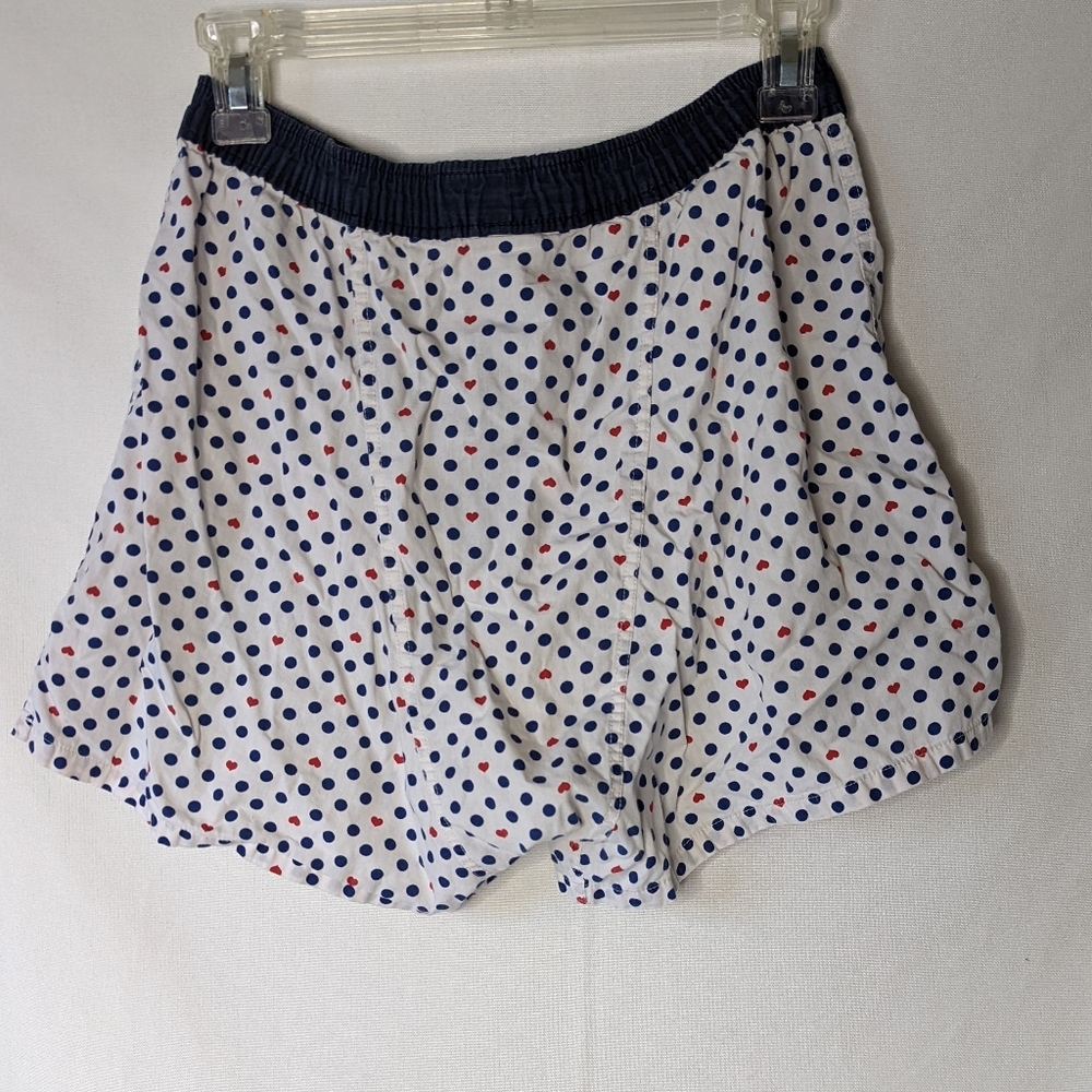 Tommy Hilfiger White Navy Blue Polka Dots Red Hearts Boxers Size Small - Picture 2 of 5